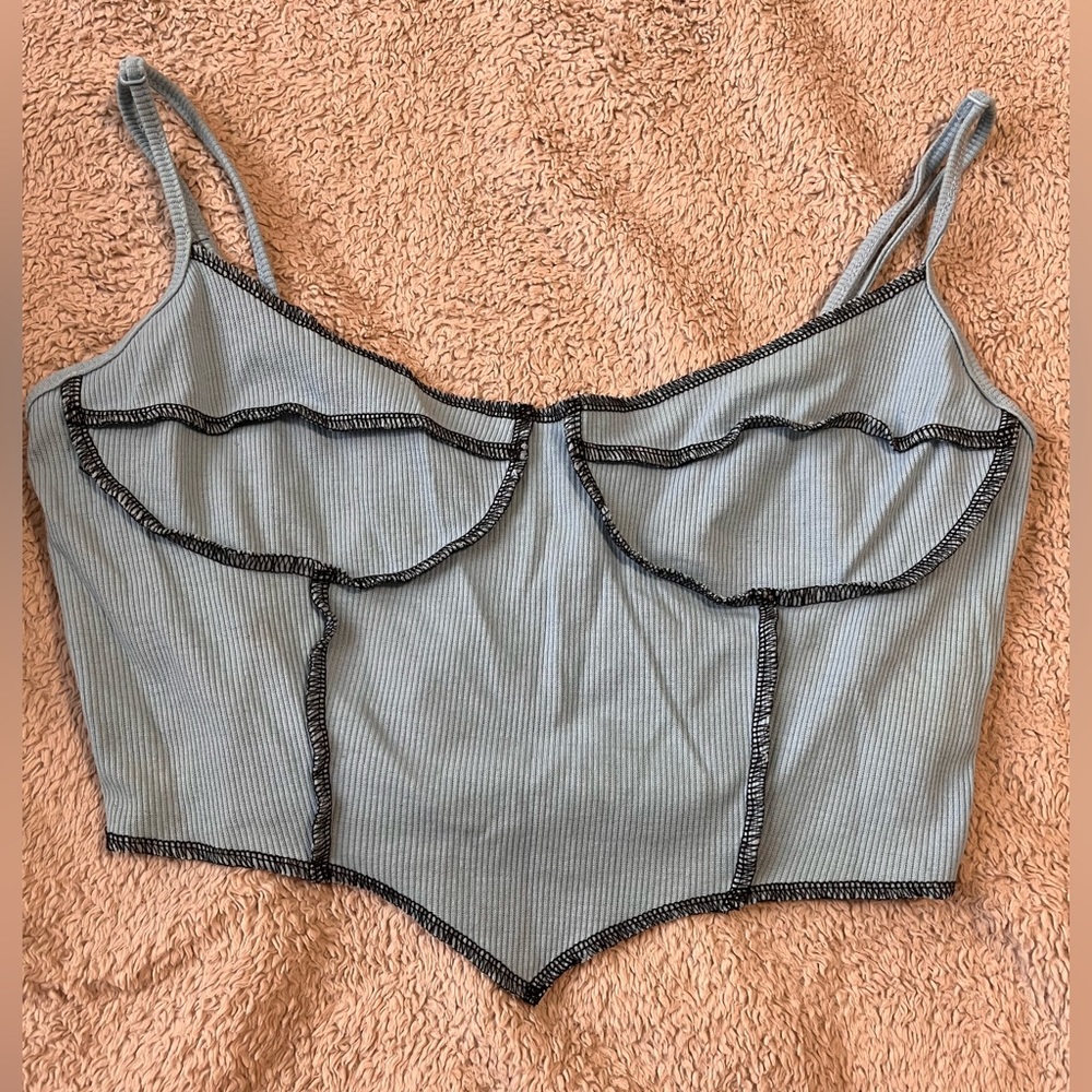 Shein crop tank with adjustable straps